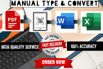 do pdf conversion in 8 hours, converting PDF to word, excel