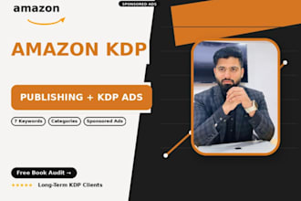 be your amazon KDP expert VA for book publishing, keywords and KDP ads