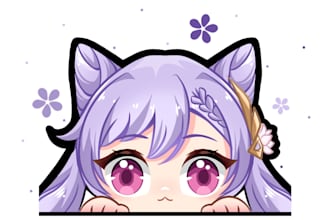 draw cute chibi style icon for profile, stream and stickers