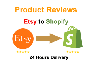 import reviews or add reviews from etsy to shopify