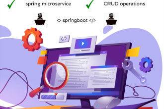 develop restapi, spring microservice springboot application