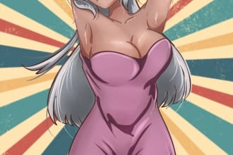 draw furry fandom character with various genres
