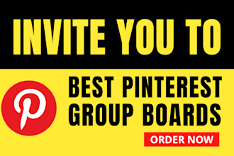 invite you to best traffic pinterest group boards