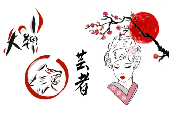 draw japan style illustation for any type of product