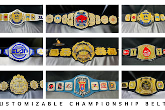 design and make fantasy football championship belts