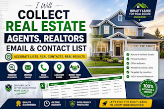 scrape contact info of realtors, re agents and brokers