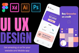 create eye catching website ui ux and mobile app ui ux