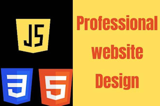 develop a custom  website in html, css and javascript