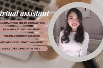 be your dedicated virtual assistant for admin and full support