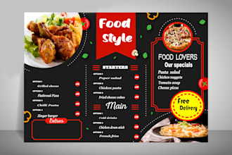 design eye catchy menu cards