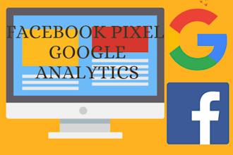 install facebook pixel and google analytics on your website