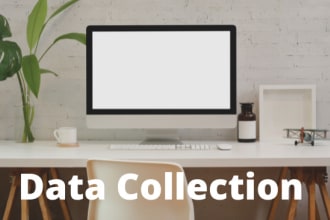 do web scraping, data mining data collection and admin work