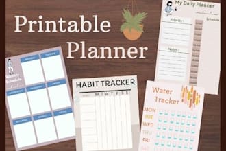 make custom printable planner in 6 hours