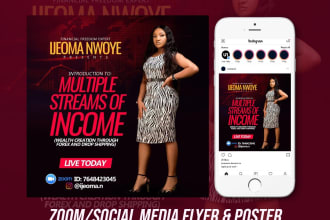 create exceptional social media, zoom event flyer