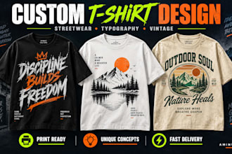 design custom vintage hunting t shirt and merch graphics