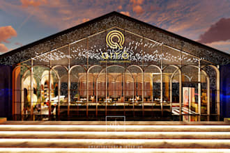 design shopfront or storefront of office, retail shop