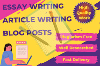 write essays, articles, summaries, paragraphs and blog posts