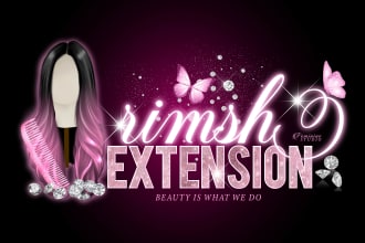 do feminine, fashion boutique and hair extension logo