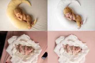 do family, newborn, and wedding photo editing