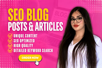 write engaging SEO optimized articles and blog posts