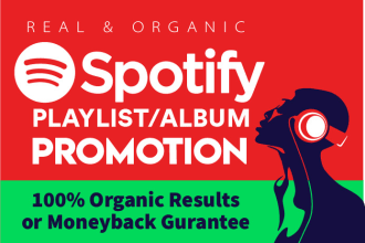do spotify album playlist promotion