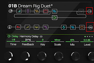 create presets for your line6 helix floor, lt, stomp, or xl
