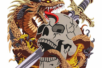 do embroidery digitizing into dst,pes,jef,emb in one hour