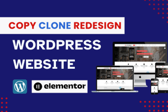 copy clone website design redesign website duplicate website with elementor pro