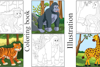 create fine  line art illustration