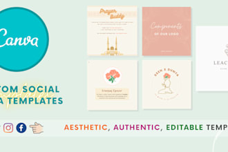 design aesthetic canva instagram templates,logo,banners
