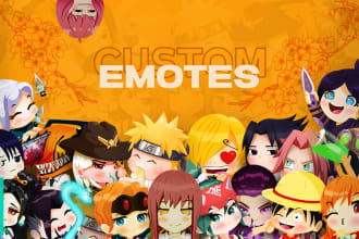 make amazing twitch emotes with awesome art style for you