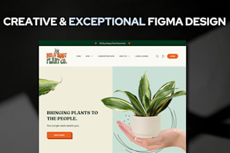 do modern website design in figma with clean UI and UX