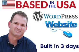 usa web designer will build a wordpress website in 3 days