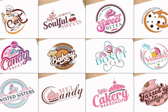 do bakery dessert cookies restaurant cake candy sweets logo