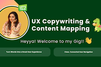 be your UX copywriter for websites or apps