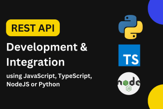 be your python flask, node js api developer,