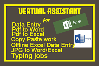 data entry and copy paste job