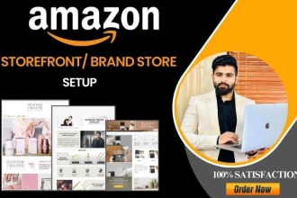 design amazon brand store and amazon storefront design