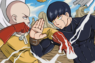 draw illustrations and portraits of your favorite character in anime manga style