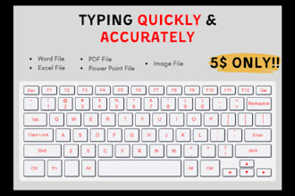 do a typing service that is quick and accurate