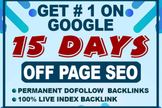 rank your website on google, 15 days off page seo dofollow backlinks service