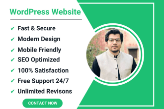 create a clean and modern wordpress website