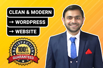create a clean and modern wordpress website