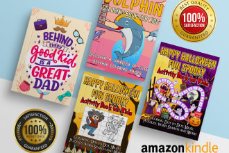 design adult or kids coloring and activity book for amazon kdp