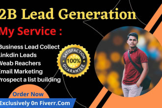 do b2b lead generation ,linkedin, and email prospect list building