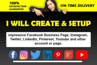 create impressive facebook business page setup, all social media page or account