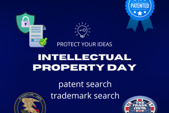 do a patent search, trademark search in USA,UK or worldwide