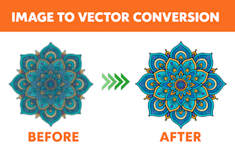 convert image to vector or recreate logo