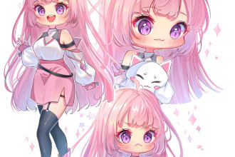 draw you a cute chibi anime character for you