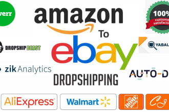 do amazon to ebay dropshipping listings